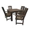 Highwood Usa Lehigh 5pc Square Outdoor Patio Furniture Dining Set AD-DNL44-ACE - alternate 1